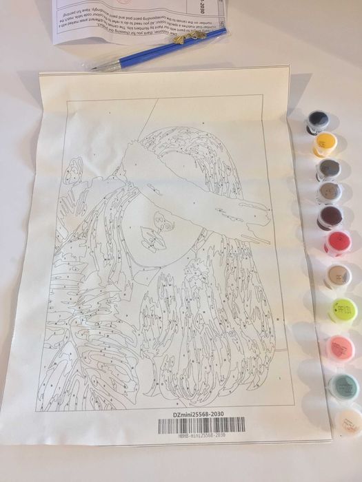 Комплект за рисуване по номера 20x30cm - портрет