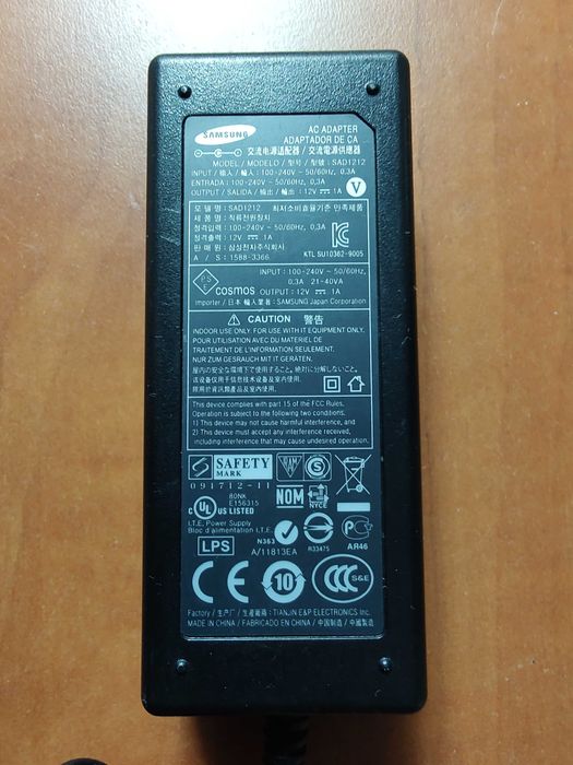 Alimentator Adaptor original samsung SAD1212 12V 1A 4.0 mm x 1.7 mm