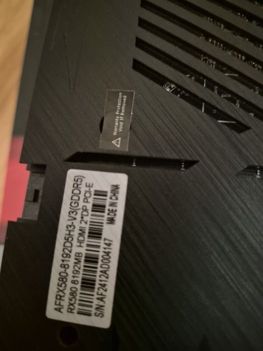 Видекарта AFOX RX 580 на 8gb