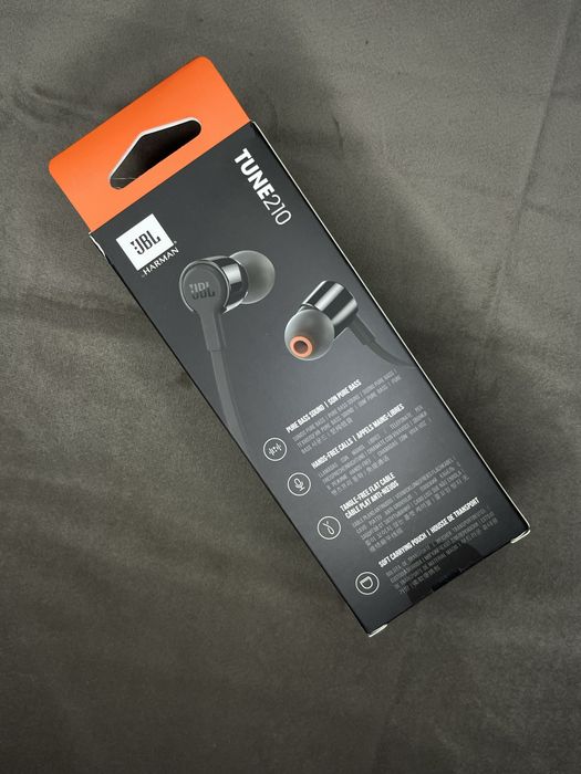 Căști cu fir JBL Tune 210 (mufă Jack 3.5mm) + Microfon