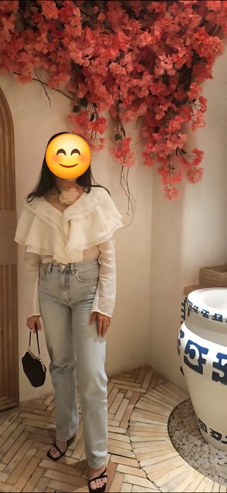 джинсы прямого кроя H&M