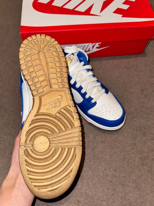 Nike Dunk Low бяло и синьо