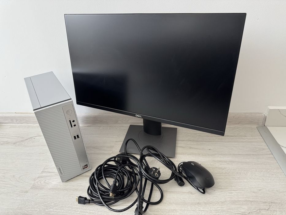 PC complet Lenovo NOU Ryzen 5 5600H, 24GB RAM, SSD 1TB + Dell 24”