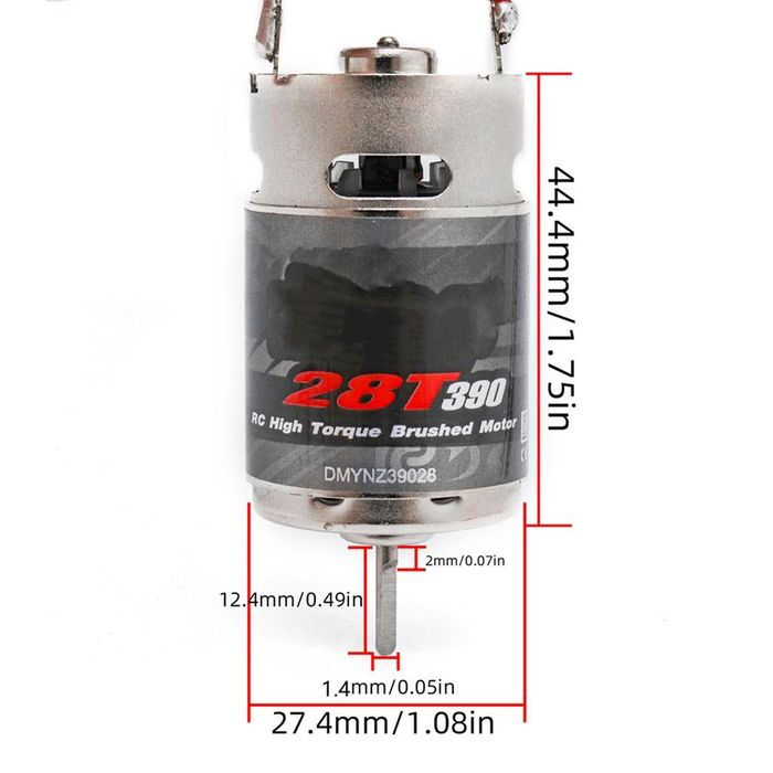 Motor periat 390 28T pt automodele cu telecomanda RC