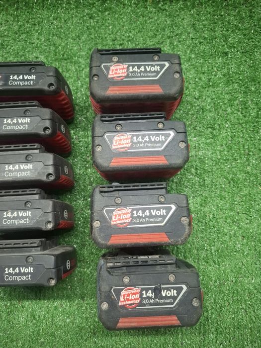 Батерии на Bosch 14.4 волта, 1.3 ампера и 3 ампера