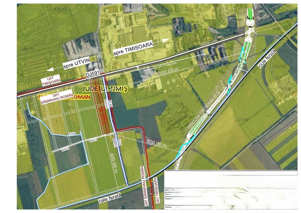 Teren  constructii cu PUZ spre aprobare  situat la Utvin, granita Timisoara