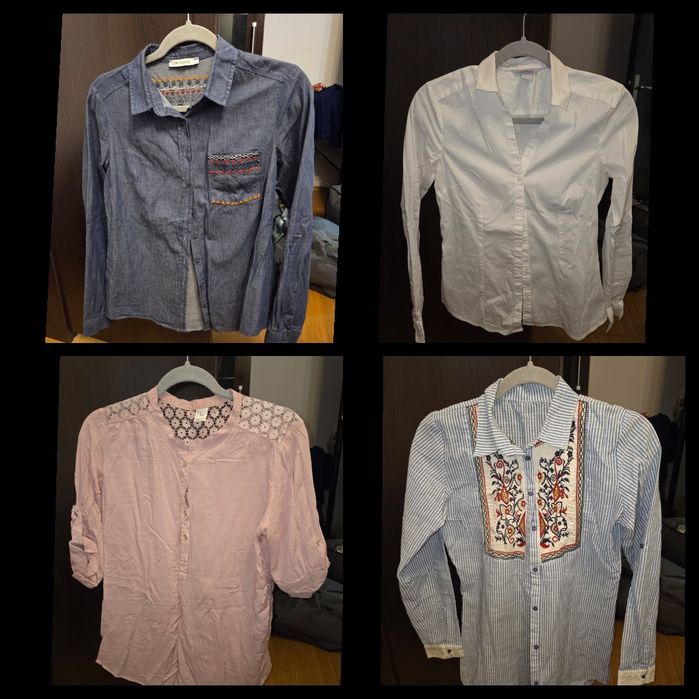 Vand lot 20 camasi dama S-M, Zara, H&M, Reserved, LC Waikiki
