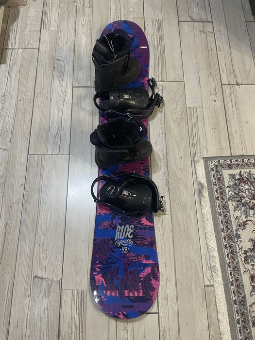 Сноуборд с ботинками