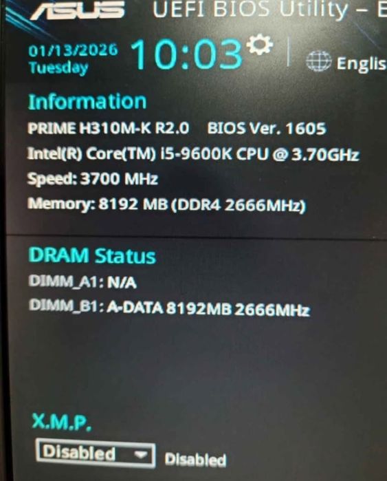 Kit i5 9600k / H310M-K