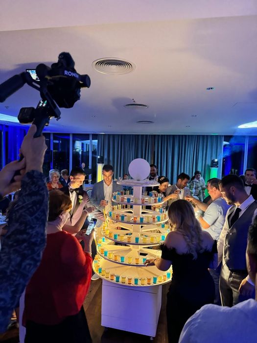 cabina foto, oglinda foto, fum greu, baloane de fum,  artificii, tort