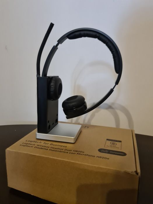 Casti Logitech H820E Dual, Wireless, Negru