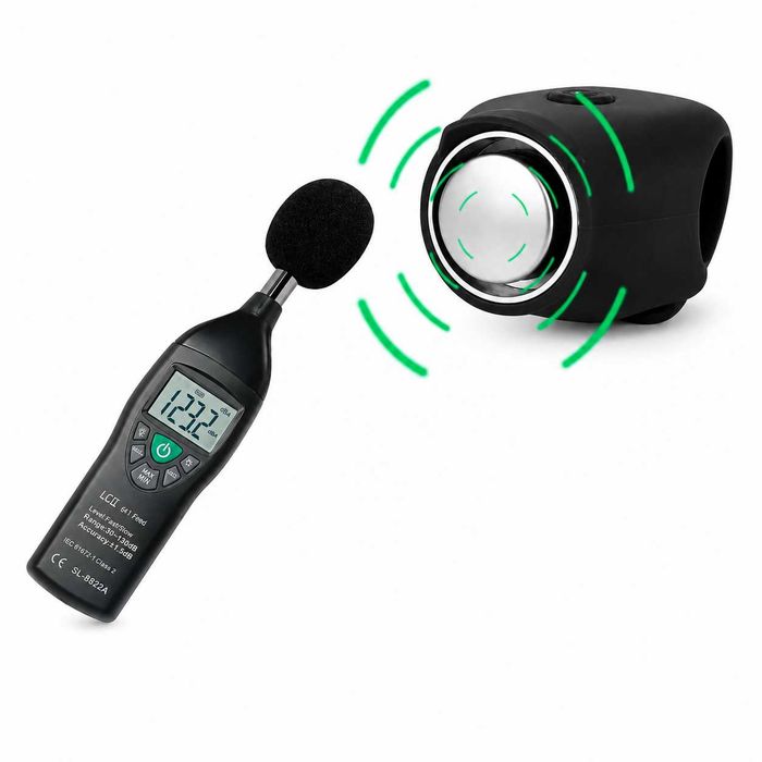 Електрически силиконов звънец / клаксон за велосипед, 120dB, IPX4, 6 мелодии