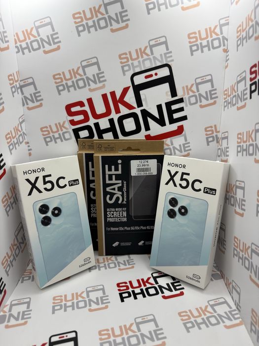 2 бр. Honor X5c Plus 24 месеца гаранция протектори подарък