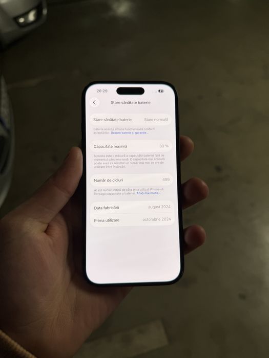 iPhone 16 black 256 GB vand schimb