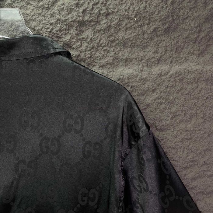 Gucci Jacquard cămașă cu mânecă scurtă Material de înaltă calitate