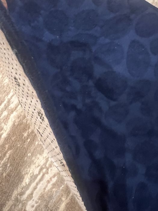 Covoras lung baie bleumarin