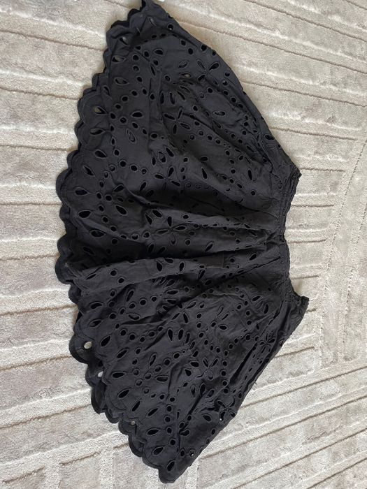 Юбка-солнце черная