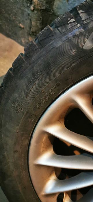 Зимни гуми+лети джанти за бмв Е39 в отлично  състояние 225/55/16