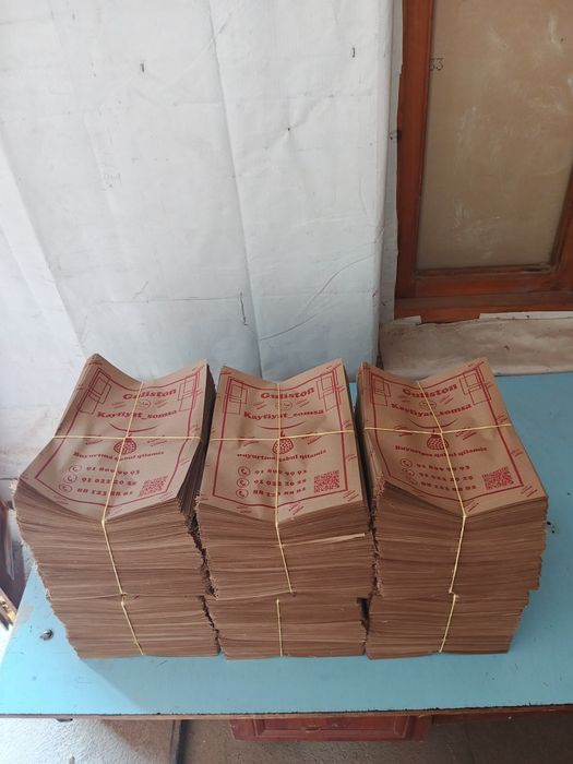 Somsa gumma uchun qogʻoz paketlar