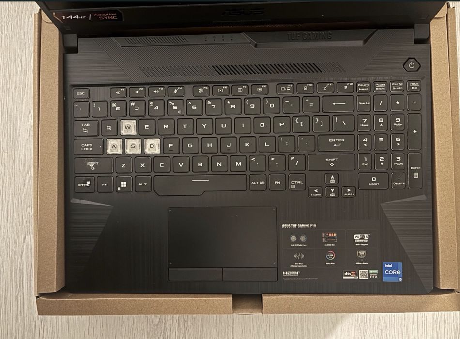 Laptop gaming ASUS TUF F15 i5 RTX 3050 40 GB RAM