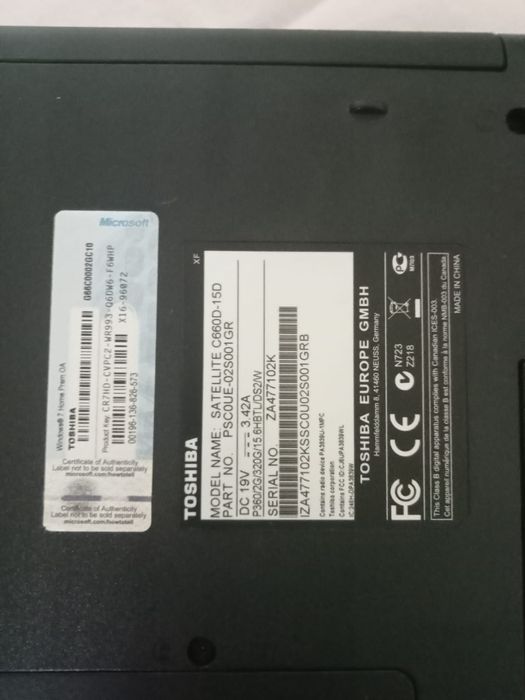 Leptop Toshiba de vânzare
