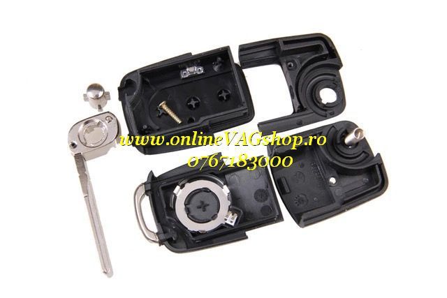 Carcasa cheie briceag ORIGINALA cu 3 Butoane + buton Panica