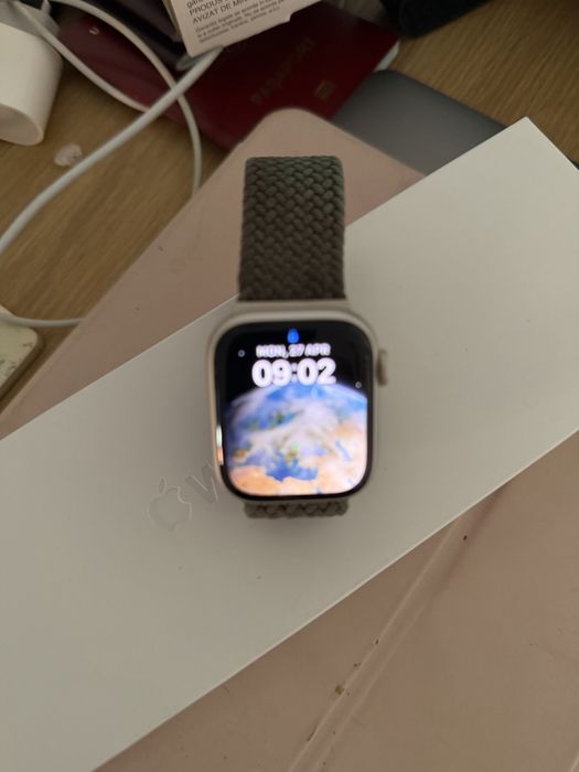 Ceas inteligent Apple Seria 9, 41 mm + 2 curele originale