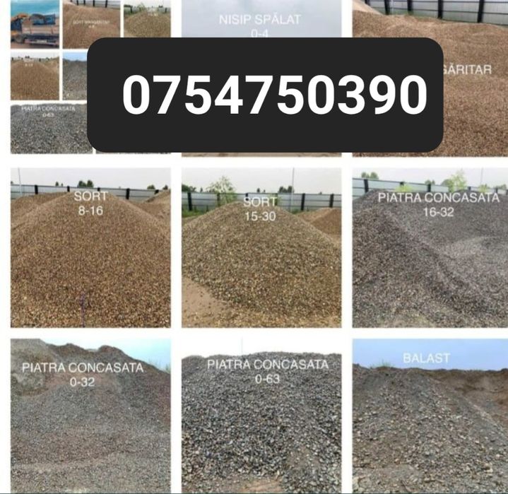 Nisip, pietris, pamant, chisai, margaritar 150 lei
