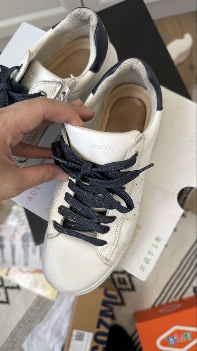 Кожаные кеды для девочек