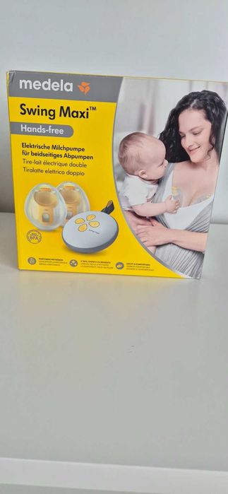 Чисто нова Двойна електрическа двуфазна помпа за кърма Medela Swing Maxi Hands-Free