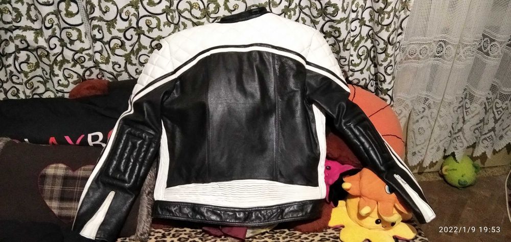 Моторджийско яке, естествена кожа