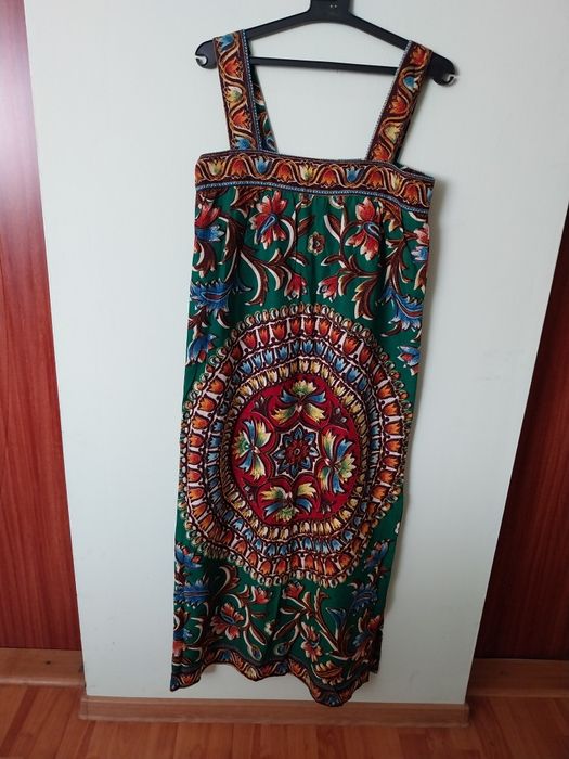 Rochie lunga de vara, din bumbac