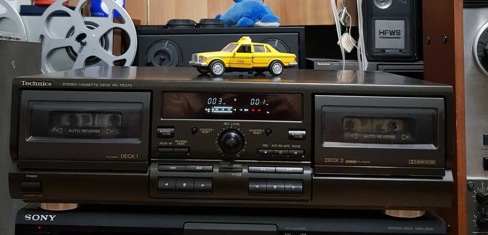Casetofon Deck Stereo Vintage TECHNICS RS TR373 BLACK (Made in Japan)