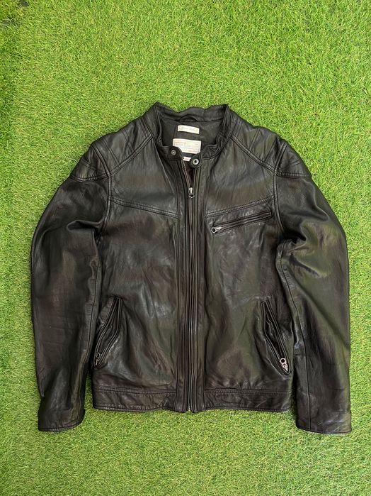 Мъжко яке от естествена кожа : These Glory Days Riki Leather Jacket M