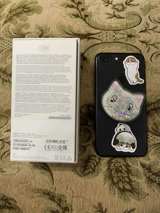 Iphone 7 plus, 32 гб оригинал , черный цвет