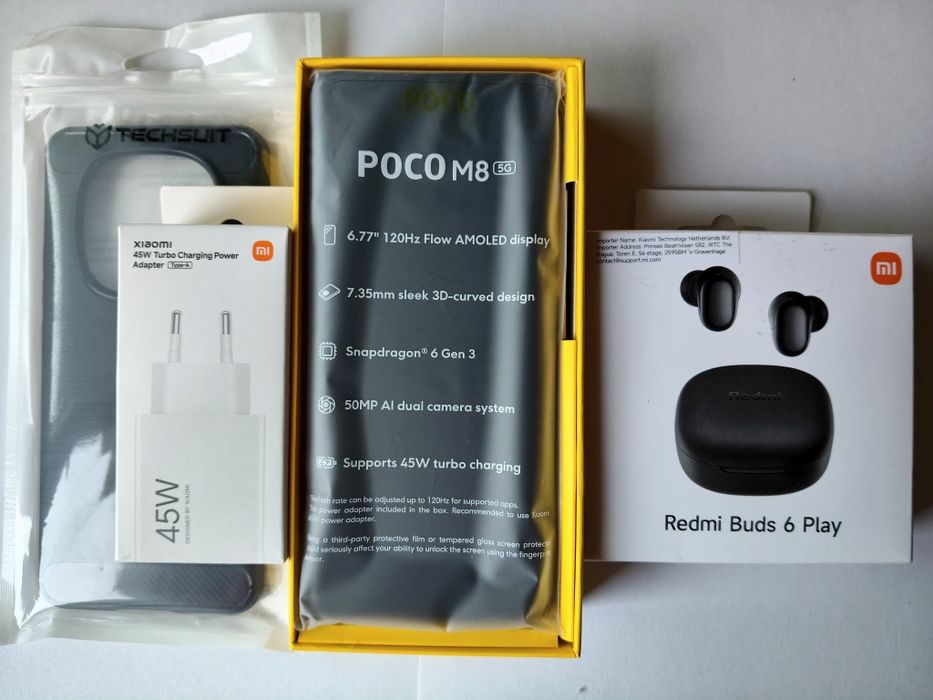 Vând telefon Poco M8 5G - 8GB RAM și 256GB Stocare + Bonus