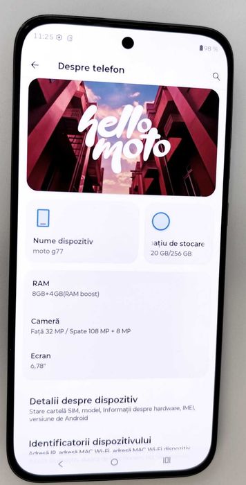 (AG35) Telefon Motorola Moto  G77  B36213 - Garantie 2ani !