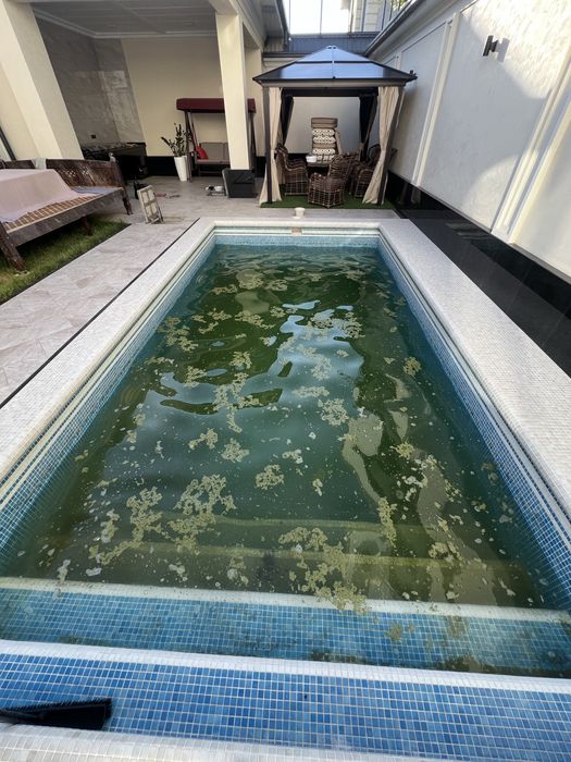 Мойка бассейнов и реставрация замена песка