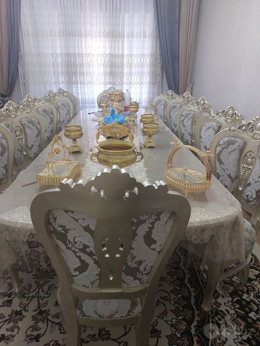 12 kishilik mexmonxona stol stuli xolati alo darajada