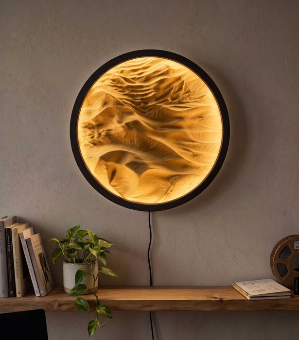Aplică LED Decorativă „Sahara Eclipse” - Diametru 25cm