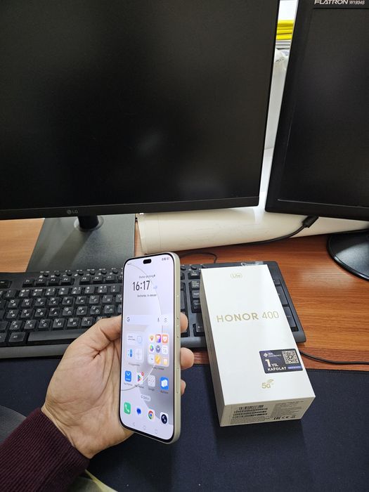 Honor 400lite 5G 8+8/256gb(2025) ideal iwlawi zur aybi yuq tozza telef
