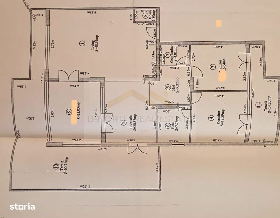 Penthouse 148mp  cu terase75 mp și șemineu | Corbeanca