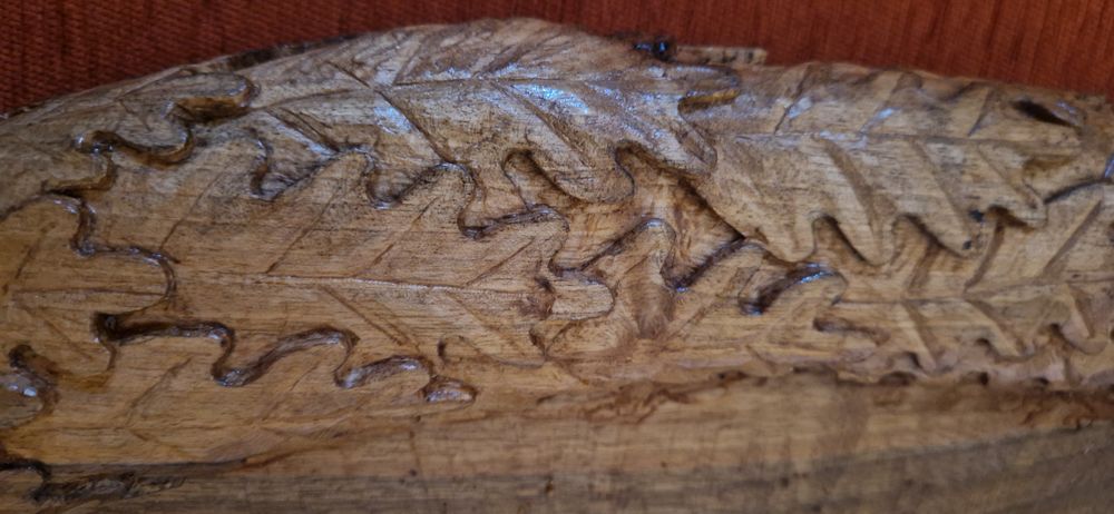 Panoplie Cerb sculptată manual cu cap de Faun
