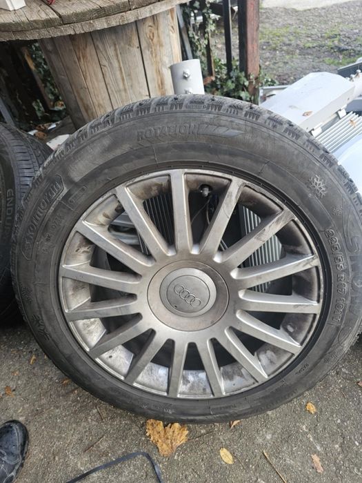 Цена комплект Зимни гуми на 900км  с джанти Ауди/ Audi gumi 255 / 55 /