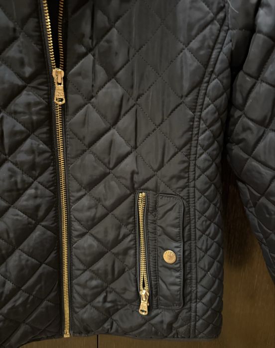 Детско яке Zara Girls пролет/есен преходно - Тъмносиньо