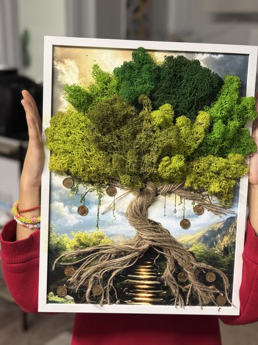 Картина за повод със скандинавски мъх