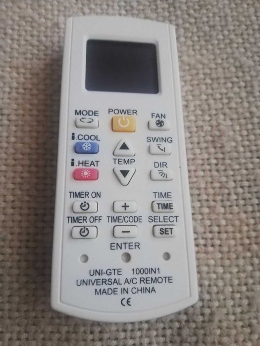 Telecomandă universală pentru aer condiționat, nouă