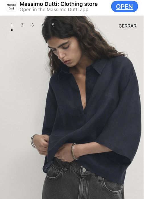 Рубашка топ Massimo Dutti