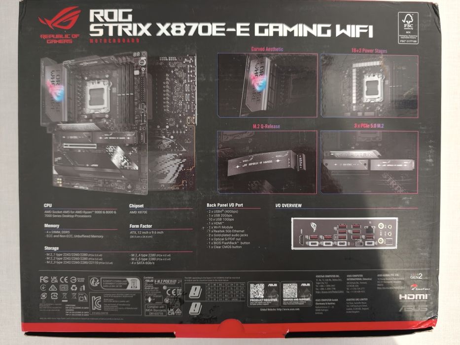 ASUS ROG Strix X870E-E Gaming WiFi Motherboard