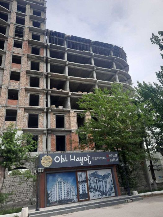 продаётся двухкомнатная квартира с площадью 62 м²